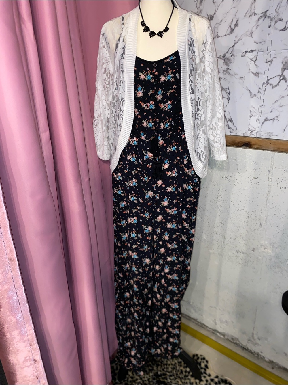 Xhilaration Floral Print Jumpsuit